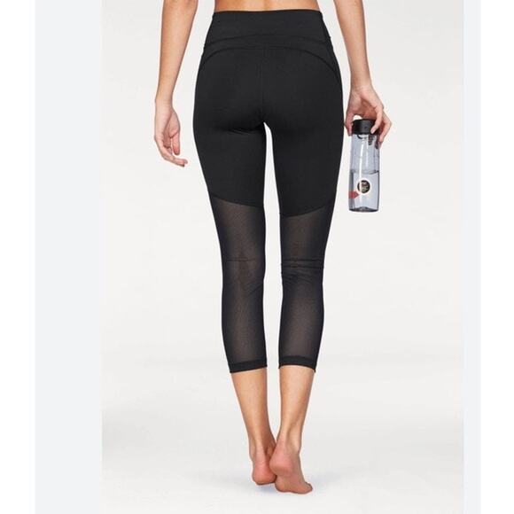 Nike Leggings Women’s Small Black Pirate Net Dri-Fit Fly Victory Capri Mesh - Picture 2 of 11